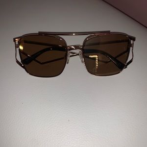 Brown and gold ASOS sunglasses